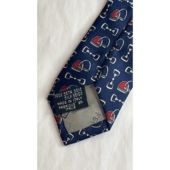 Vintage FENDI Silk Neck Tie - Blue - Made in Italy - Picture 7 of 7